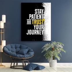 Tablou Motivational - Stay patient (grunge) - Img 2