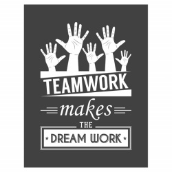 Tablou Motivational - Teamwork Makes Dreamwork - Img 4