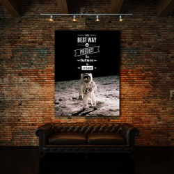 Tablou Motivational - The Best Way To Predict Future (Astronaut) - Img 3