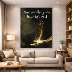 Tablou Motivational - Turn everything into gold