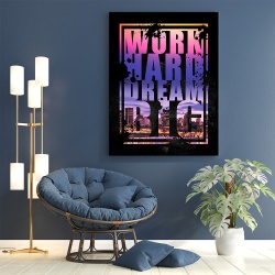 Tablou Motivational - Work hard dream big (big text) - Img 3