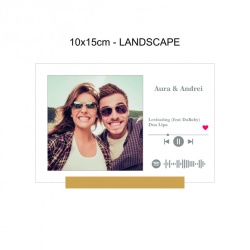 Tablou Personalizat Din Acrilic Cu Poza, Mesaj Text Si Melodia Voastra - Spotify - 20x30cm - Img 4