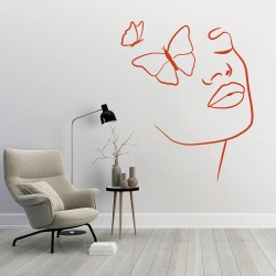 Beautiful portrait with butterflies - Img 1