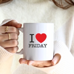 Cana cu Mesaj I Love Friday - Img 2