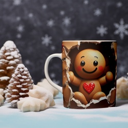 Cana De Craciun - Cute Cookie Man Sending Love - Img 2