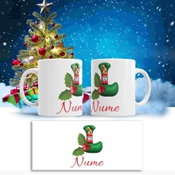 Cana De Craciun - Litere cu gnomi L (nume personalizat) - Img 2