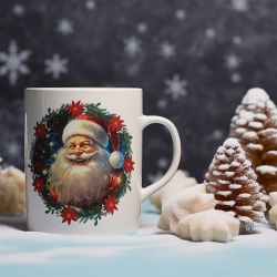 Cana De Craciun - Santa with Fluffy Hat (mesaj personalizat) - Img 2