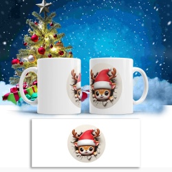Cana De Craciun - Smiling Reindeer with Big Eyes - Img 2