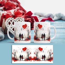 Cana Valentine's Day - Indragostiti (efect de pictura) - Img 2