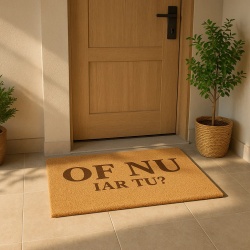 Covor de intrare personalizat - 60x40cm - of nu, iar tu - Img 3