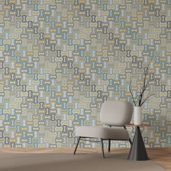 Fototapet Abstract - Mozaic puzzle pastel sidefat (Geometric 106)