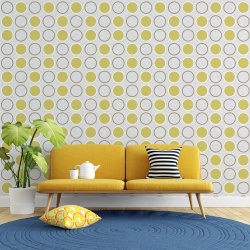 Fototapet Abstract - Retro Dots and Circles (Geometric 049)