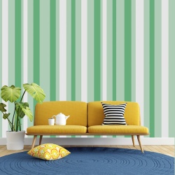 Fototapet Benzi verticale inguste in nuante de verde (Stripes 082)