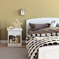 Fototapet Copii Pattern Geometric Portocaliu 1049-L - Img 2