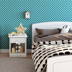 Fototapet Copii Pattern Romburi Bleu 1003-O - Img 2