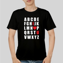 Imprimeu Tricou Love alphabet - Img 3