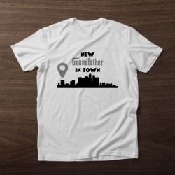 Imprimeu Tricou New grandfather in town - Img 3