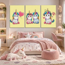 Set Tablouri Copii - Unicorni