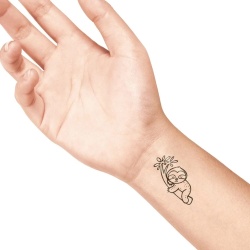 Ștampilă ceramică tatuaje temporare LaDot Cosmetics, M – Leneș - Img 2