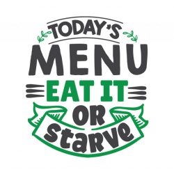 Sticker Bucatarie - Eat or starve - Img 2