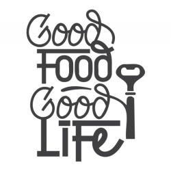 Sticker Bucatarie - Good food, good life (bottle opener) - Img 3