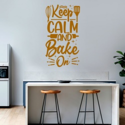 Sticker Bucatarie - Keep calm and bake on - Img 3