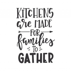 Sticker Bucatarie - Kitchens are for families - Img 2