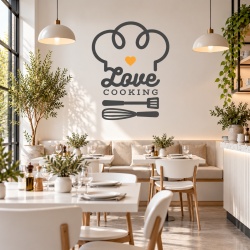 Sticker Bucatarie - Love cooking