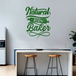 Sticker Bucatarie - Natural born baker - Img 3