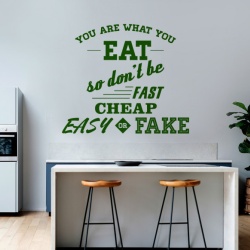 Sticker Bucatarie - You are what you eat - Img 3