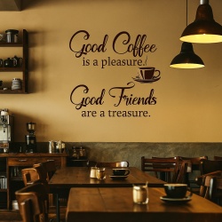Sticker De Perete Good Coffee - Good Friends