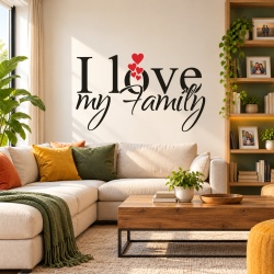 Sticker De Perete I Love My Family