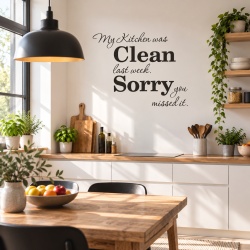 Sticker De Perete My Kitchen Was Clean - Img 1