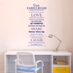 Sticker De Perete Our Family Rules - Img 4