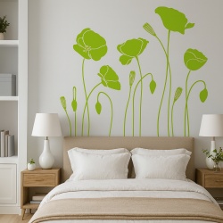 Sticker de Perete Poppy Flowers Floral