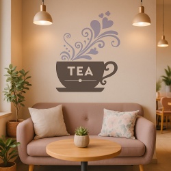 Sticker De Perete Tea Cup - Img 1