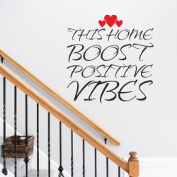 Sticker De Perete This Home Boosts Positive Vibes - Img 4