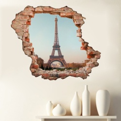 Sticker De Perete Vedere Catre Paris - Img 2