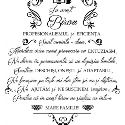 Sticker Decorativ - In Acest Birou - Img 3