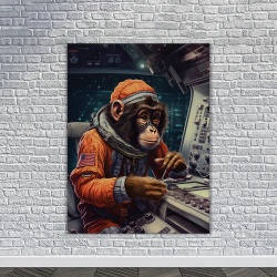 Tablou Animale Fantastice - Spaceship Monkey - Img 3