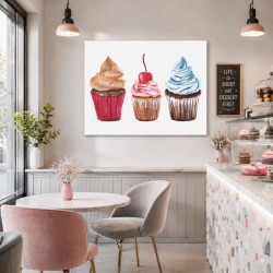 Tablou Bucatarie - Delicious Cupcakes