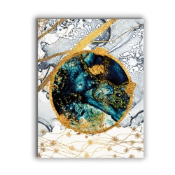 Tablou Canvas Abstract Blue Planet - Img 3
