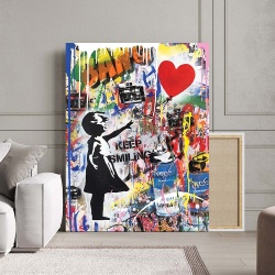 Tablou Canvas - Banksy Urban Art - Img 2