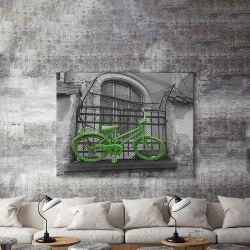 Tablou Canvas Bicicleta Verde - Img 4