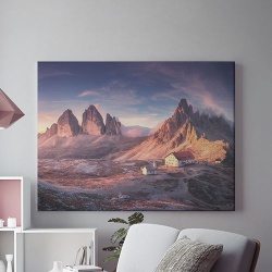 Tablou Canvas Casuta In Munti - Img 1
