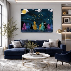 Tablou Canvas Colorful Forest