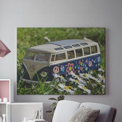 Tablou Canvas Flower Power Van