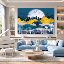 Tablou Canvas Full Moon Magical Forest