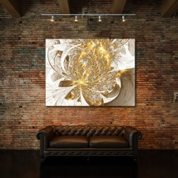Tablou Canvas Golden Inflorescence - Img 3