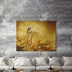 Tablou Canvas Golden Lady - Img 5